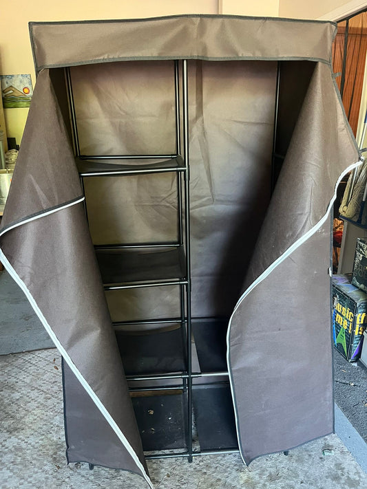 Brand New Portable Wardrobe Fabric Canvas Closet with Zipper - Elegant Cabinet  90x46x168 cm ►2.95 x 1.51 x 5.51 ft