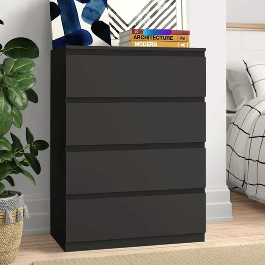 Brand New 4 Drawer Dresser, For Bedroom, Living room, Kids room and more. Modern Wooden Dresser with Sturdy Frame for Closet