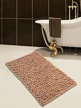 Brand New Chenille Washroom Mat rug - Soft Non Slip Absorbent Bathroom Rugs with TPR Backing 40x60cm