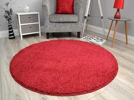Brand New Shaggy carpet - Circular - Anti slip with Quality specifications  100 x 100cm►3.28x 3.28ft