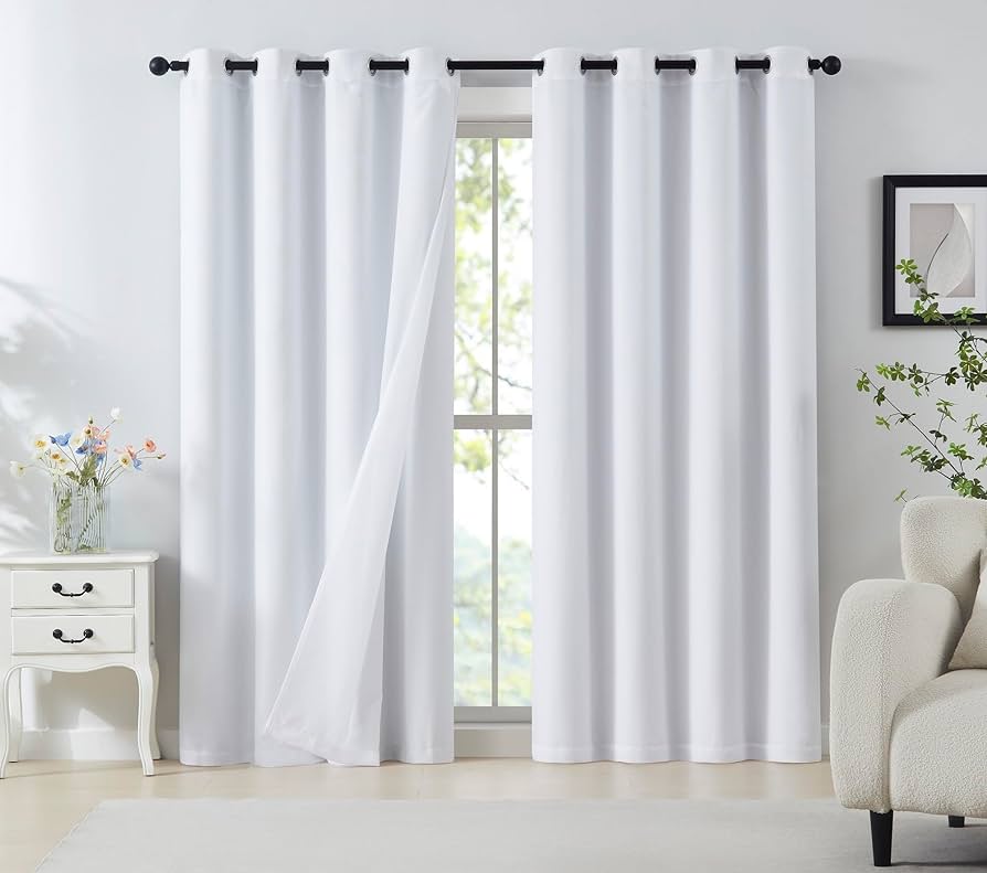 Brand New Curtain - Blackout and elegant curtains for darkening your living room, dining room and bedroom W132 L213 cm