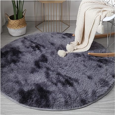 Brand New Shaggy carpet - Circular - Anti slip with Quality specifications   200 x 200cm►6.56 x 6.56ft