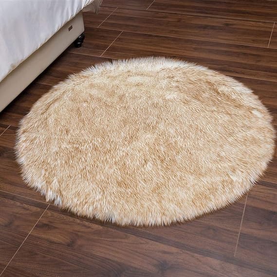 Brand New Shaggy carpet - Circular - Anti slip with Quality specifications  100 x 100cm►3.28x 3.28ft