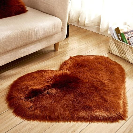 Brand New Shaggy carpet - Heart - Anti slip with Quality specifications    50 x 60cm►1.64 x 1.96ft