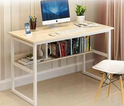 Office Desk Table - Brand New Modern Computer Desk with a bookshelf - Firm and Sturdy