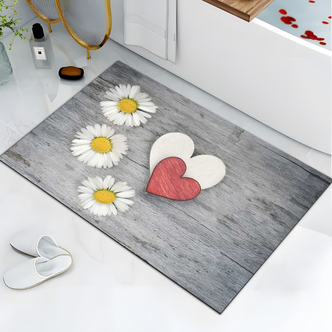Brand New Washroom Mat Diatom mud - Soft Non Slip Absorbent Bathroom Rugs with TPR Backing
