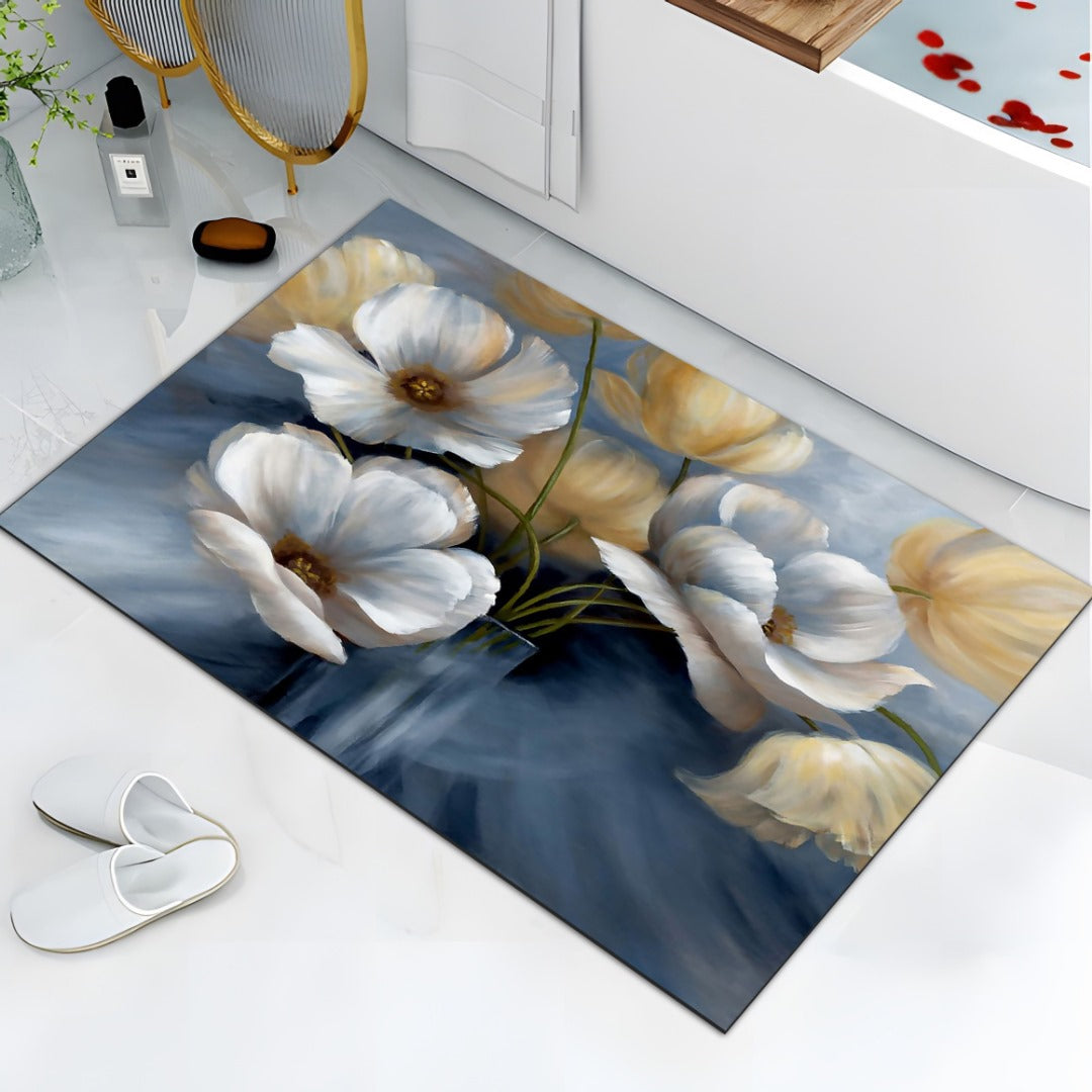 Brand New Washroom Mat Faux wool - Soft Non Slip Absorbent Bathroom Rugs with TPR Backing 60x90cm