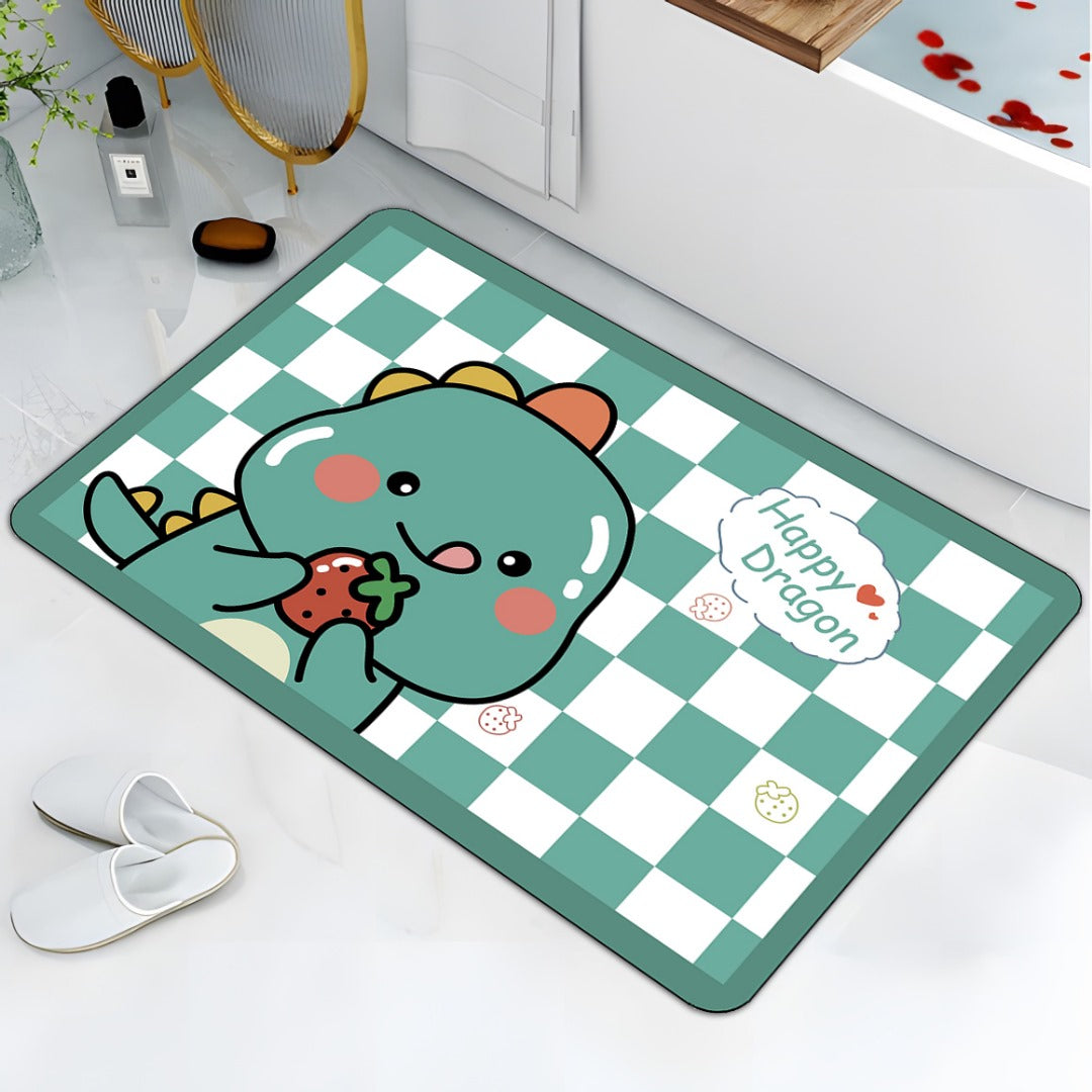 Brand New Washroom Mat Faux wool- Soft Non Slip Absorbent Bathroom Rugs with TPR Backing 40x60cm