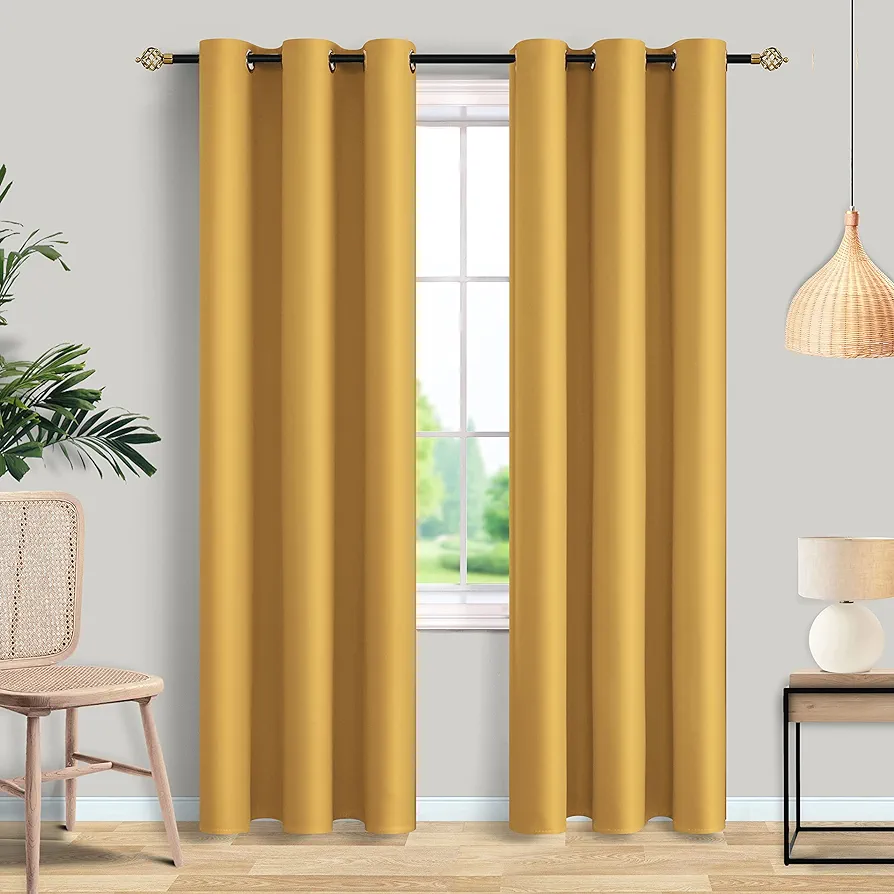 Brand New Curtain - Blackout and elegant curtains for darkening your living room, dining room and bedroom W168 x L228cm ► W5.5 x L7.5 ft