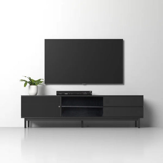 Brand New Modern TV Table – Solid TV Standing Console Table with Drawers