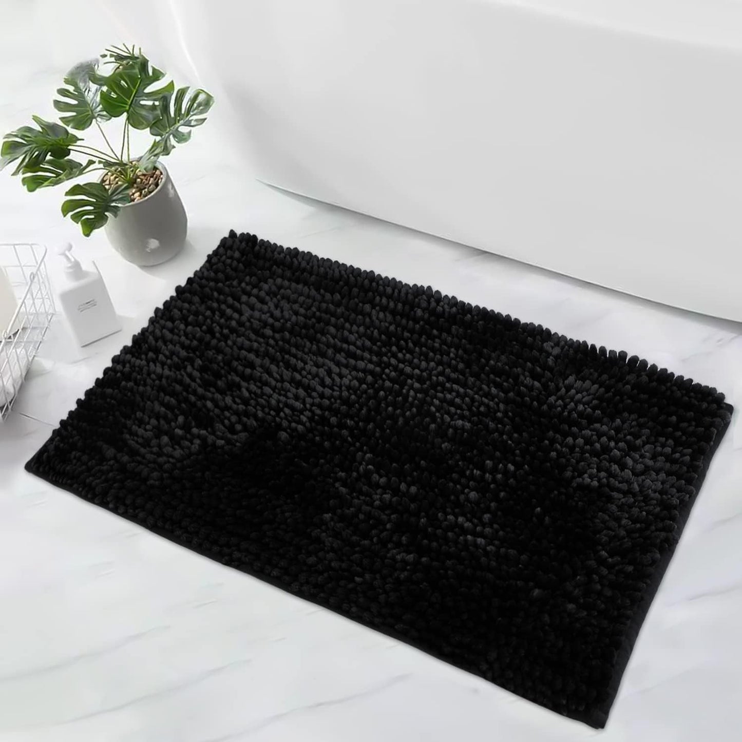 Brand New Chenille Washroom Mat rug - Soft Non Slip Absorbent Bathroom Rugs with TPR Backing &nbsp;40 x 60cm►1.31 x 1.96ft